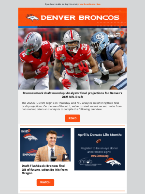 Denver Broncos - OJ: Analysts' final projections for Denver's 2025 NFL Draft