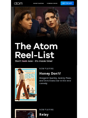 Atom Tickets - See what’s new in theaters this weekend