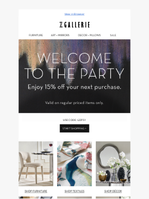 Z Gallerie - You're On The List | Welcome to the Party🎉