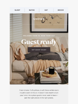 SNOWE - Get ready for guests