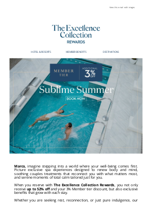 Excellence Resorts - Picture an escape to tranquility, Marco