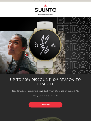 suunto - Up to 30% discount, 0% reason to hesitate