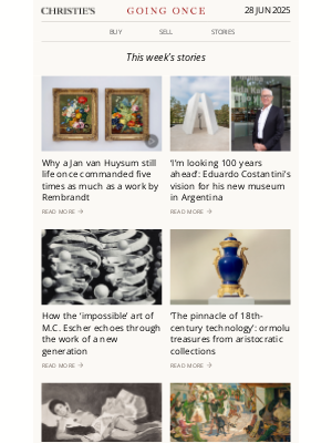Christie's - Going Once No. 441 | Jan van Huysum’s last still lifes