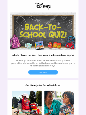 Disney - Get ready for Back to School with Disney!