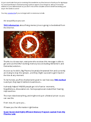 Joel Marion's Transformation Insider - TOP SECRET memory program leaked from Federal labs