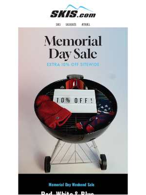Skis - Extra 10% OFF? Yes, please.