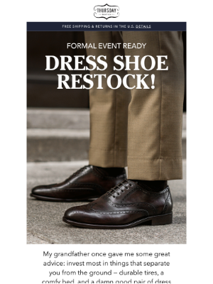 Thursday Boot Company - Dress Shoes Are Back!