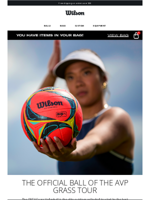 Wilson Sporting Goods Co. - AVP Grass Tour Official Volleyball