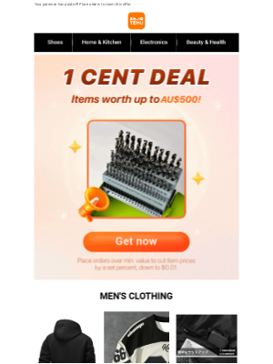 Temu (Australia) - Valued AU$500, snag for just $0.01!