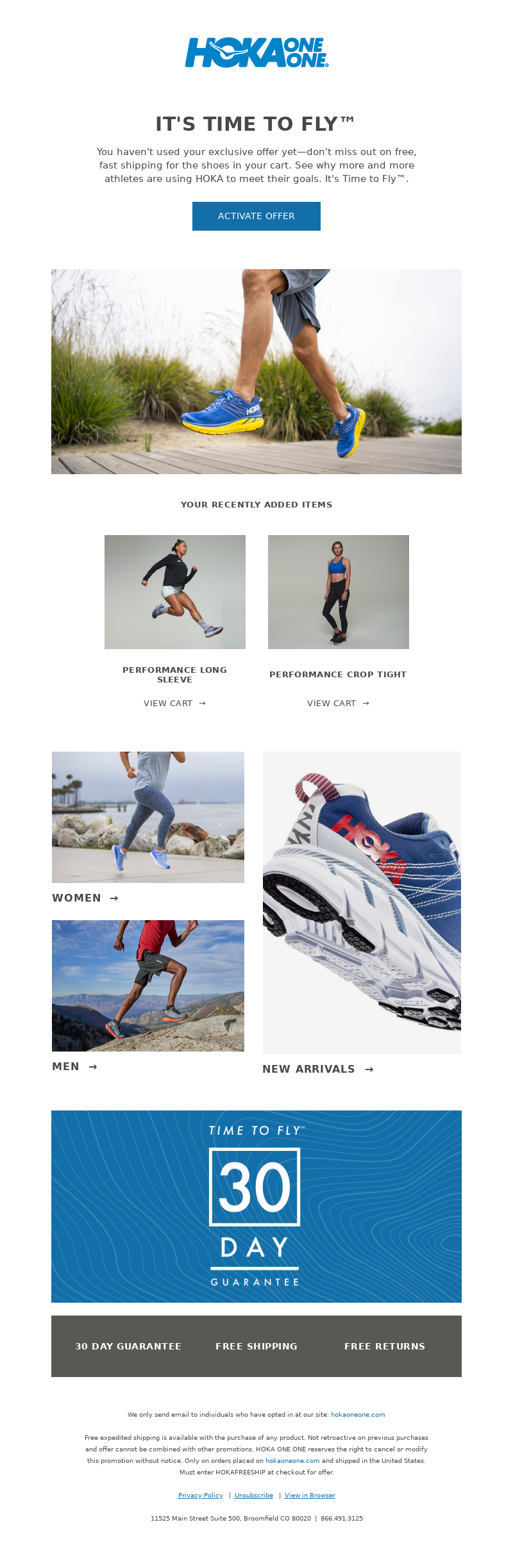 HOKA ONE ONE - Last chance: don't miss out on free expedited shipping