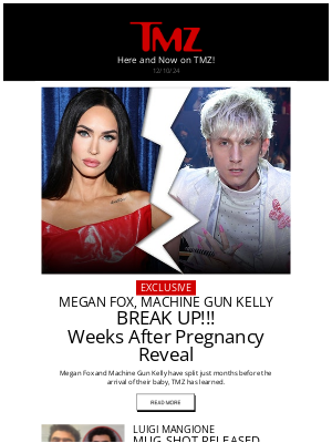 TMZ - Luigi Mangione Mug Shot Released, Megan Fox and MGK Break Up