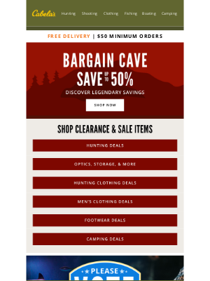 Cabela's (Canada) - Dive Into The Bargain Cave!