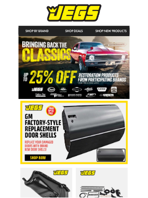 Restoring a Classic? Get Up To 25% Off