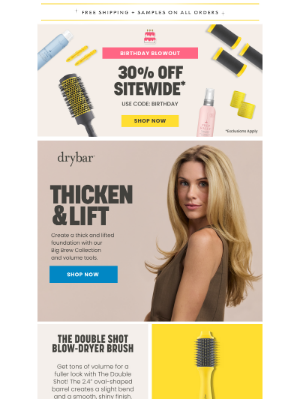 Drybar - 30% 👏 OFF 👏 SITEWIDE 👏