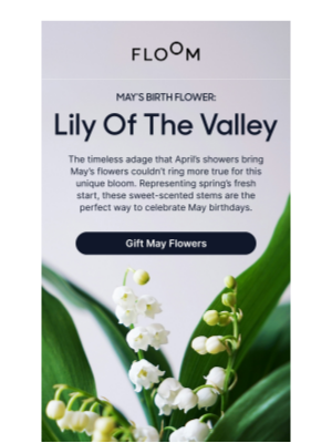 FLOOM - A spring bloom for May birthdays