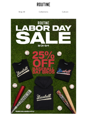 Routine Baseball - Save on Baseball Bat Bros Merch!