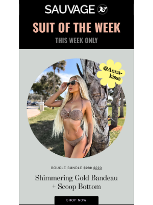 Sauvage Swimwear - Suit of the Week!
