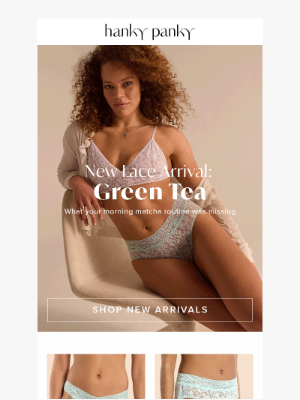 Hanky Panky - New In Lace: Green Tea