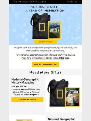 National Geographic - ⏰ Short on time? Wrap up your shopping with Nat Geo magazine! Just $49/yr (12 issues)