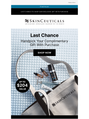 SkinCeuticals - Time is Running Out