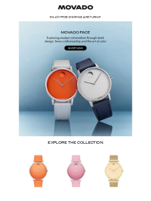 Movado - Movado Face: Explore Modern Minimalism