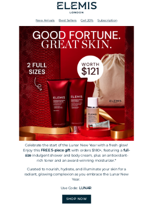 ELEMIS - A FREE Lunar New Year Gift (Worth $121) Is Upon Us 🌕