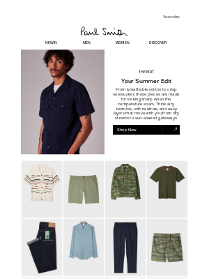 Paul Smith (United Kingdom) - Lightweight fabrics for the warmer days