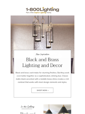 Capitol Lighting's 1800lighting - New Trend Alert: Black & Brass →