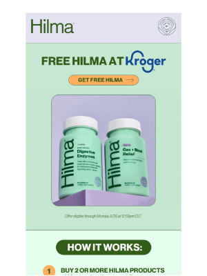 Hilma - major savings alert at kroger 💵