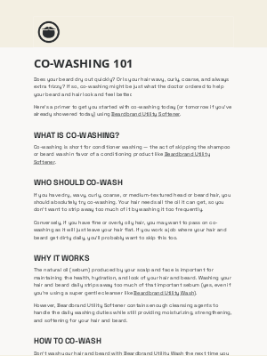 Beardbrand - Co-washing 101