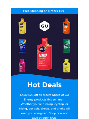 GU Energy Labs - Our Biggest Sale of the Year