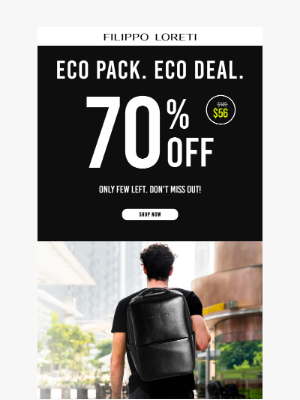 Filippo Loreti - Eco Pack. Eco Deal. Enjoy 70% Off!