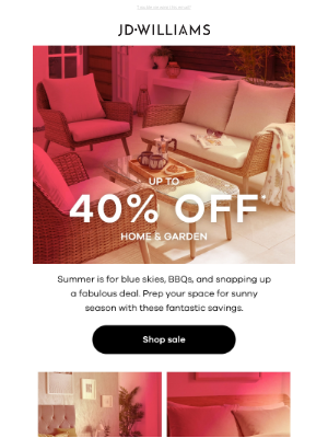 JD Williams (United Kingdom) - Turn your space into a summer paradise ☀️