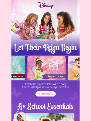 Celebrate timeless tales and back-to-school with Disney Gift Card