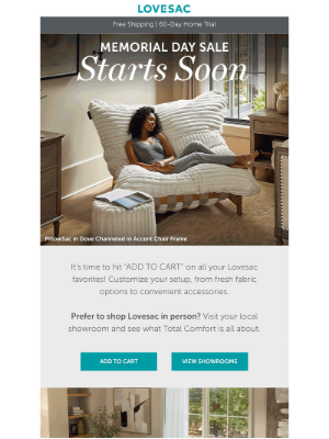 Lovesac - Clear Your Calendar For Something Big...
