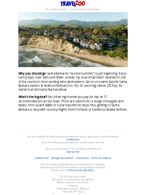 Travelzoo - Third night free—choose from 17 Santa Barbara hotels