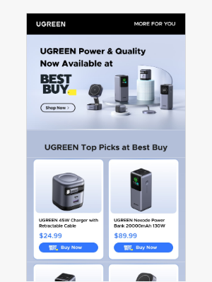 Ugreen - 🎉UGREEN is Now Available at Best Buy!