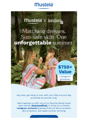 Mustela - Did you enter our Instagram giveaway yet 🤭