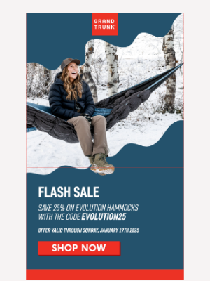 Grand Trunk - FLASH SALE! Save big on Evolution Hammocks!