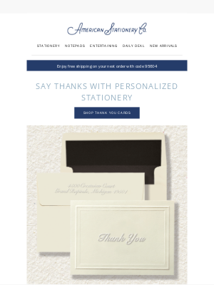 American Stationery - 🫶 Browse stylish ways to say thank you
