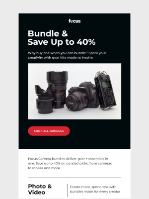 Focus Camera - Bundle & Save: Up to 40% Off