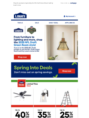 Lowe's - Don't miss these BIG savings! Up to 40% OFF💰