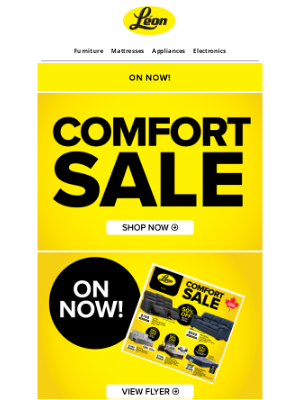 Leon's (Canada) - 🛏️ Comfort Sale ON NOW! 🛏️