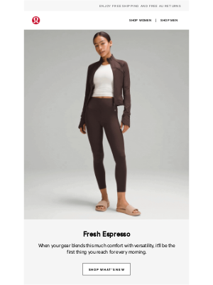lululemon (Australia) - Espresso. coming in hot.