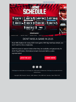 Houston Texans - Ready to lock in?