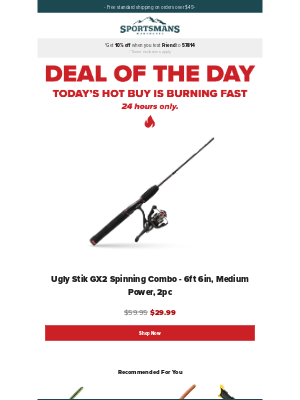 Sportsman’s Warehouse - Today's Hot Buy is Burning Fast 🔥