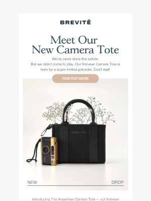 Brevitē - Meet Our first-ever Camera Tote