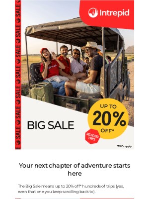 Intrepid Travel (India) - BIG news – the Big Sale is here