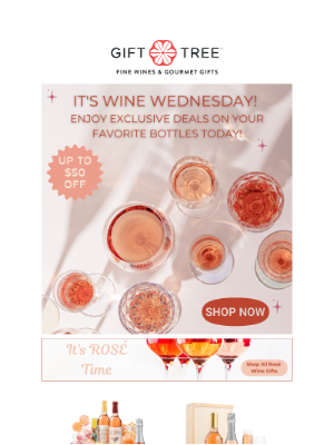 GiftTree - Sip, Savor and Save! Up to $50 OFF Wine Gifts!🍷