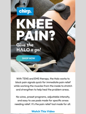 Chirp - Knee Pain? Give Halo a Go